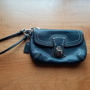 Coach black Wristlet